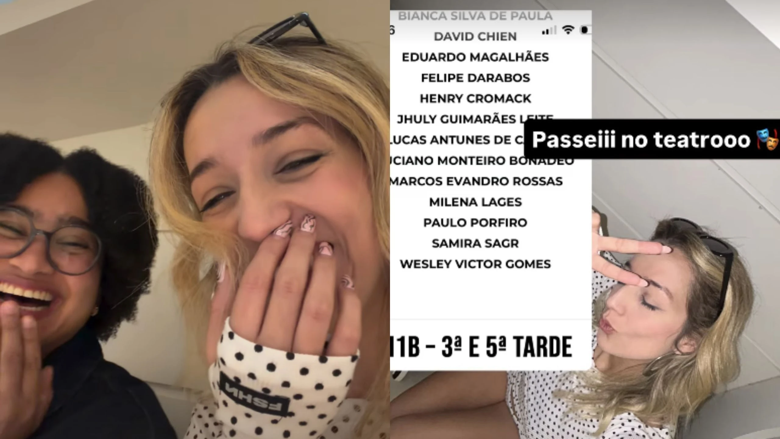 Tia Milena e Samira, do BBB 26, revelam que vão iniciar curso de teatro