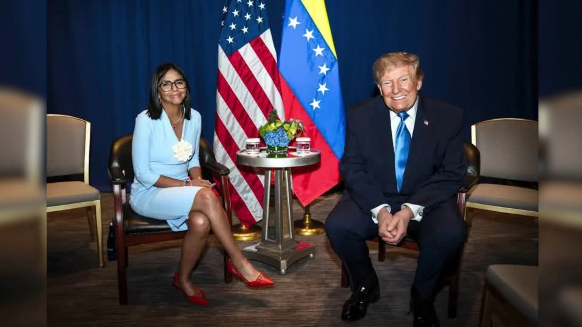 Reunião de Trump com Delcy Rodríguez foi breve, mas importante, diz Rubio