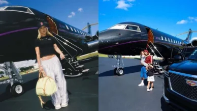Após término com Vini Jr., Virginia e Zé Felipe aparecem no mesmo avião
