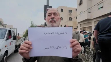 Palestinos protestam contra deslocamentos durante eleição em Israel