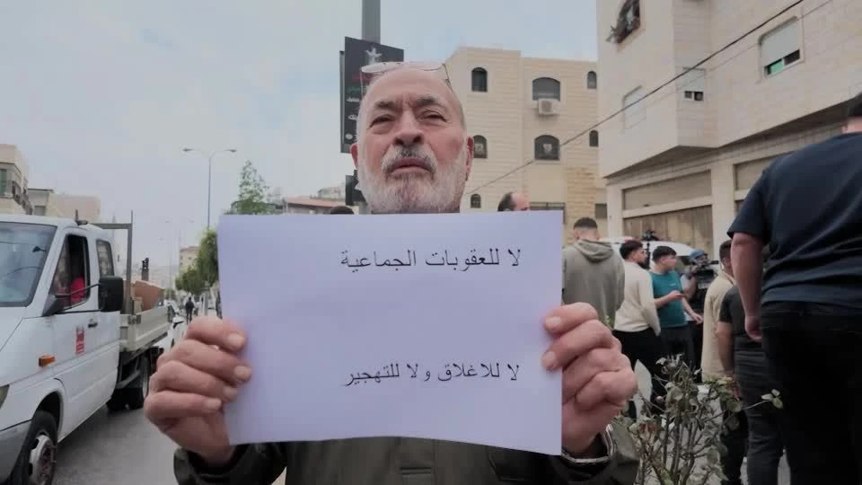 Palestinos protestam contra deslocamentos durante eleição em Israel