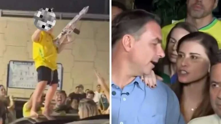 Janja se indigna ao ver vídeo de Flávio Bolsonaro com criança: ‘Se faz isso ao vivo…’