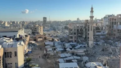 Gaza: palestinos deslocados relatam viver “inferno