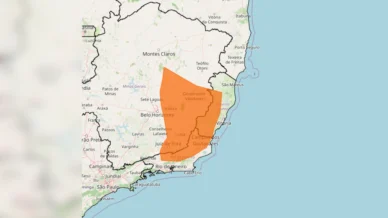 Sudeste em alerta para perigo de tempestade em áreas do RJ, MG e ES